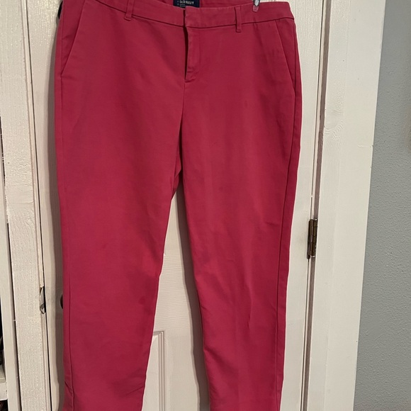 Old Navy Pants - Old Navy Vibrant Pink Harper Trousers